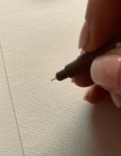Mooo - Cadre fleurs séchées encre